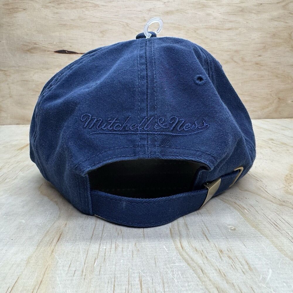 New Mitchell Ness Blank Basic Dad Hat Cap Navy Bl… - image 4
